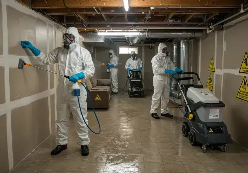 Basement Moisture Removal and Structural Drying process in Caldwell County, MO